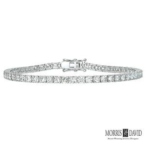 1.86 CT 6.5'' Diamond Tennis Bracelet 14K White Gold